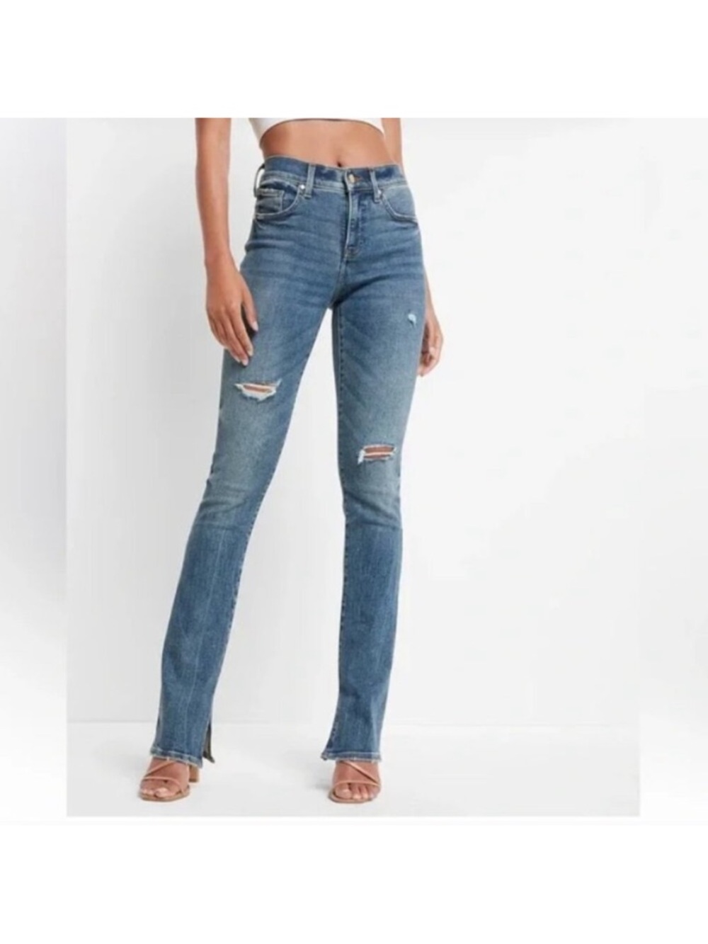 Express Dark Blue Skyscraper Jeans